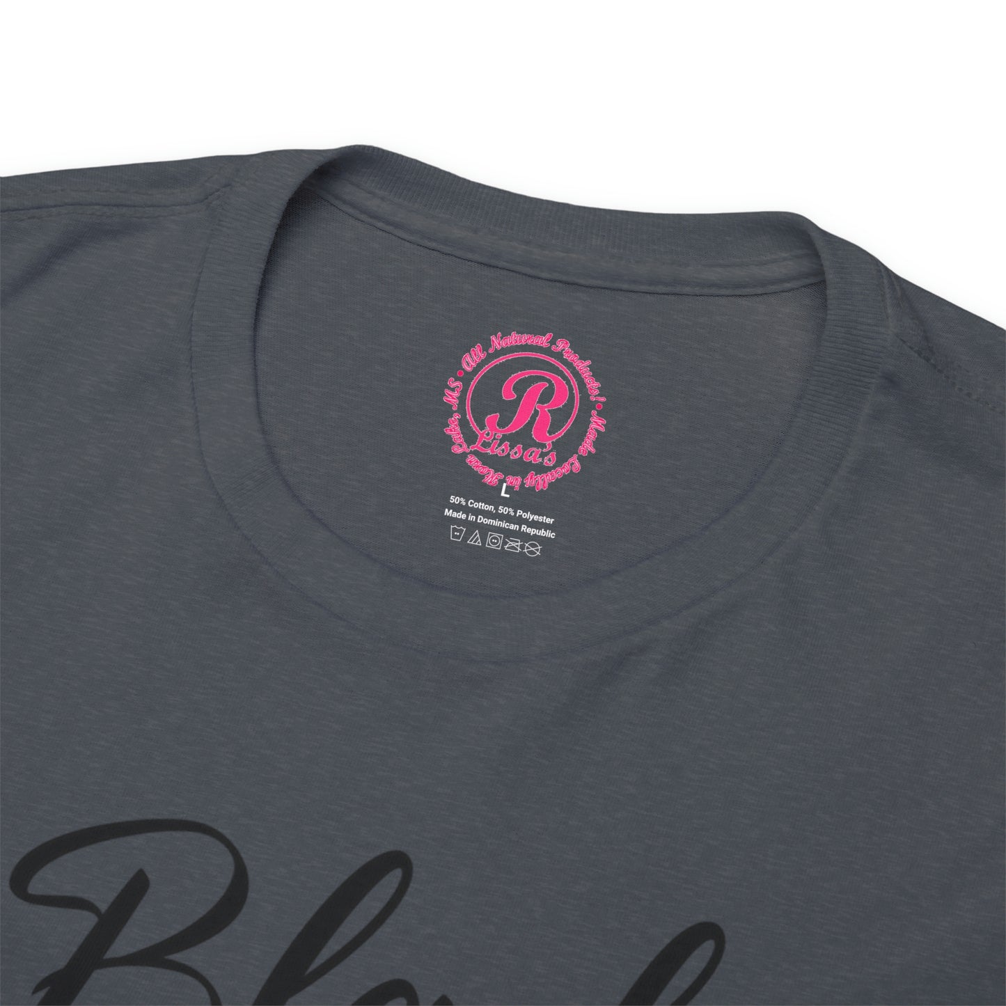 Black Father Script Unisex Heavy Cotton Tee