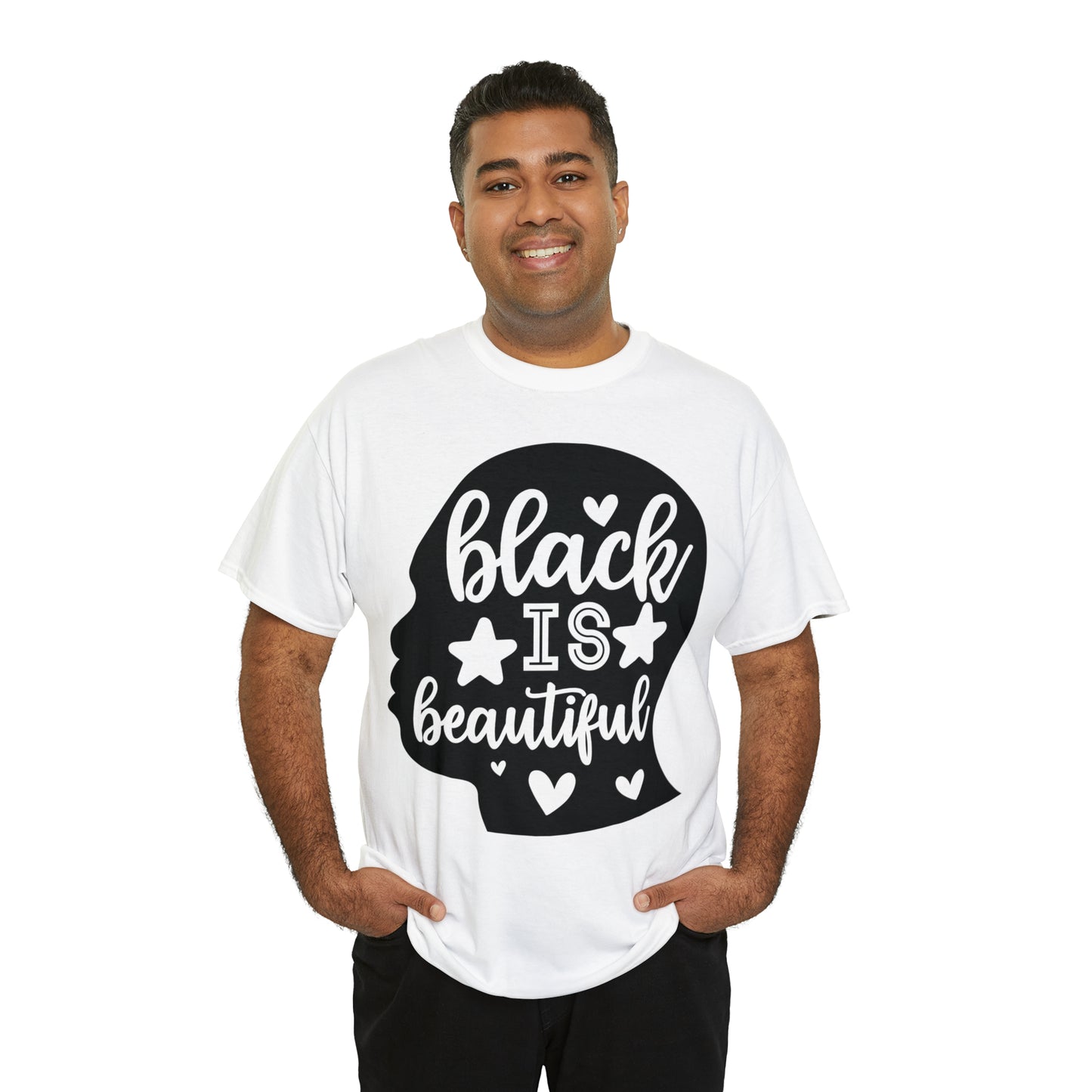 Black/Beautiful Unisex Heavy Cotton Tee