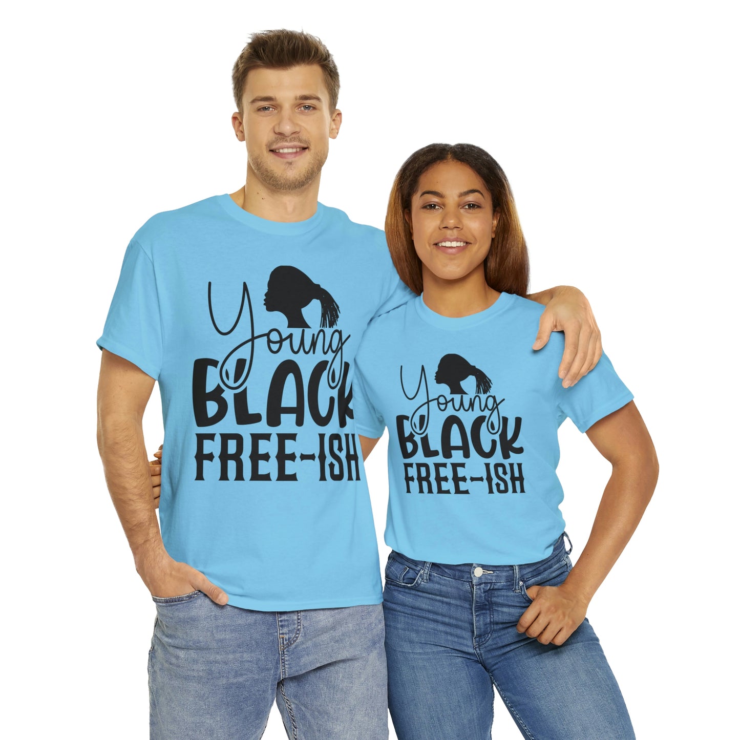 Young Black Unisex Heavy Cotton Tee