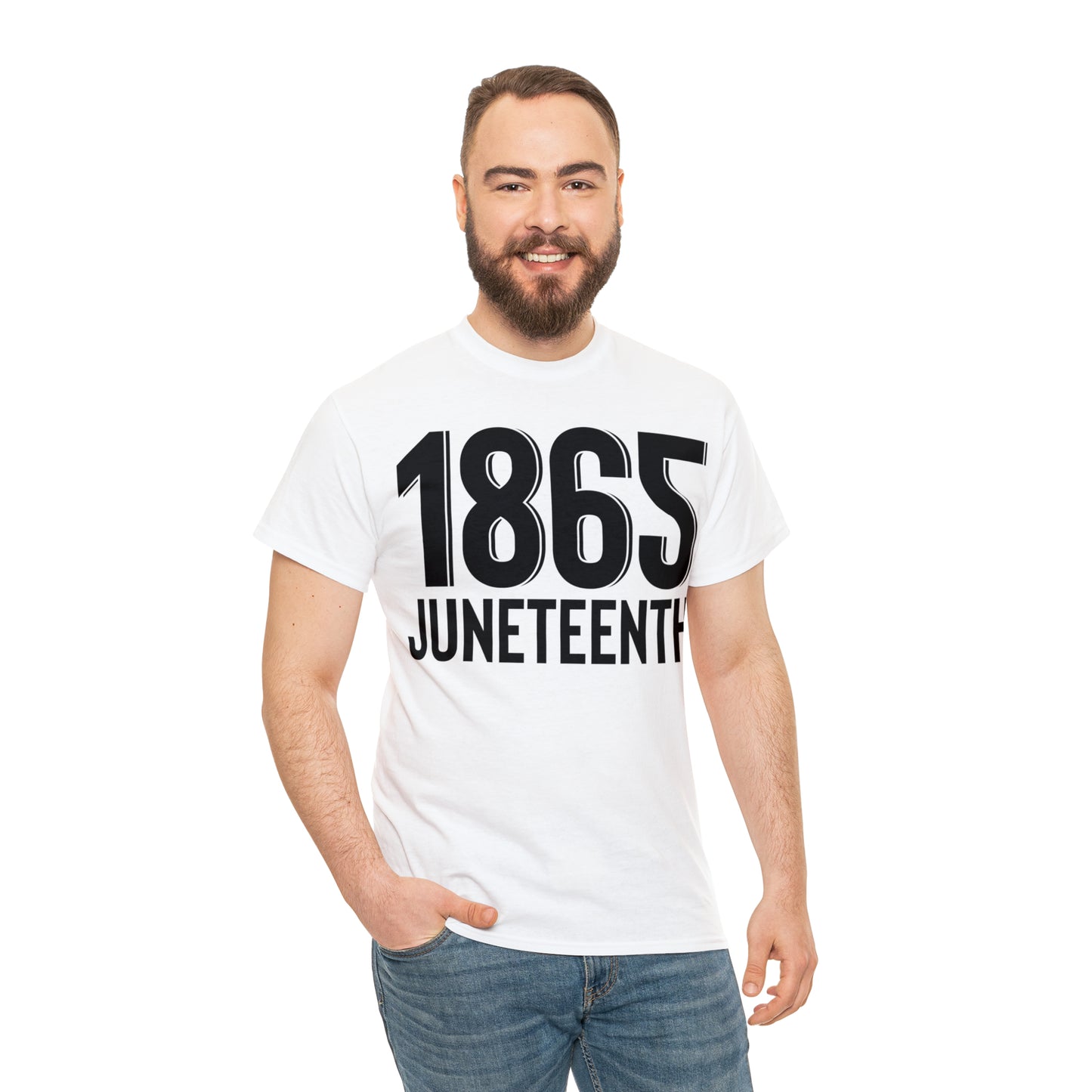 1865 (Vinyl Cut-1 Color) Unisex Heavy Cotton Tee