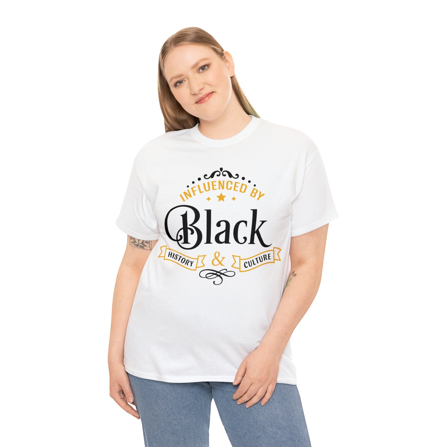 Influenced DTF Print Unisex Heavy Cotton Tee