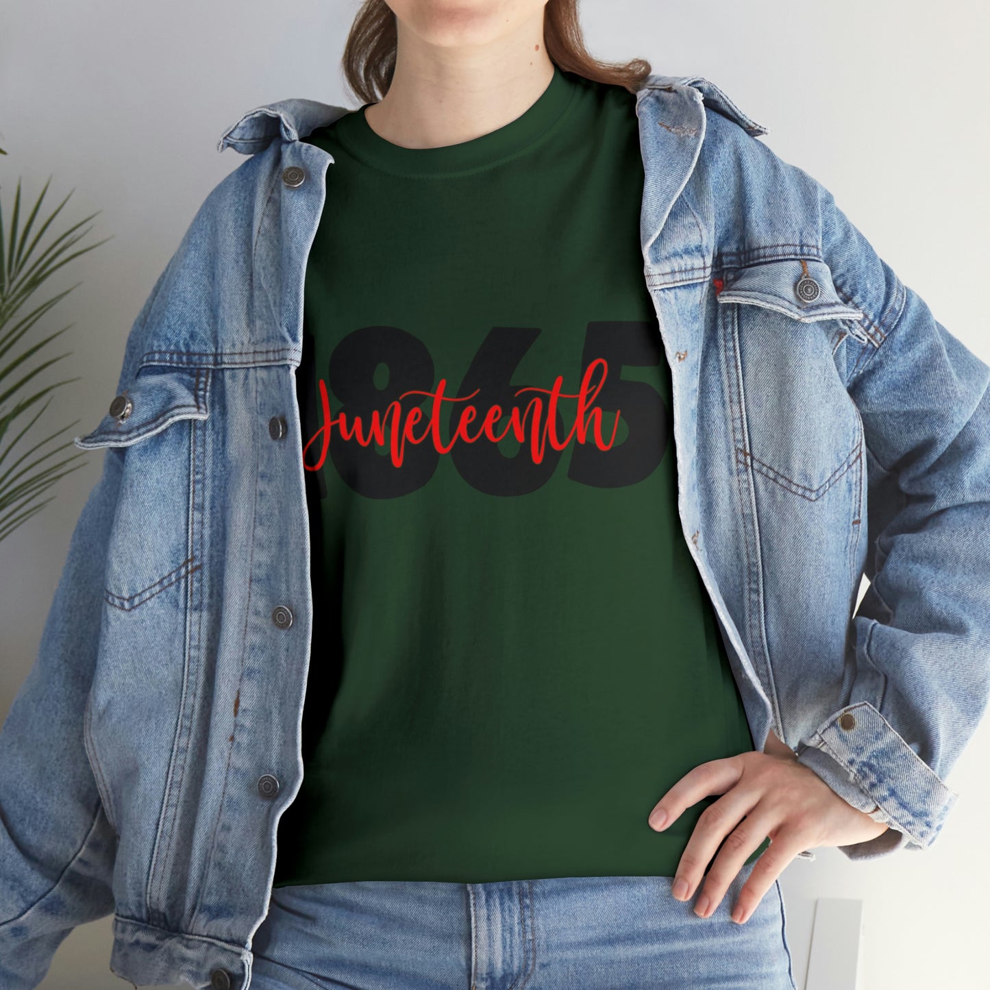 Juneteenth-Red Unisex Heavy Cotton Tee