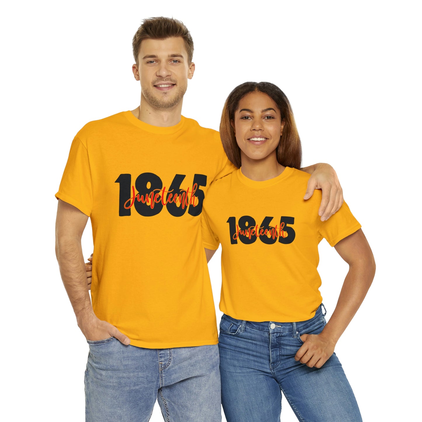 Juneteenth-Red Unisex Heavy Cotton Tee