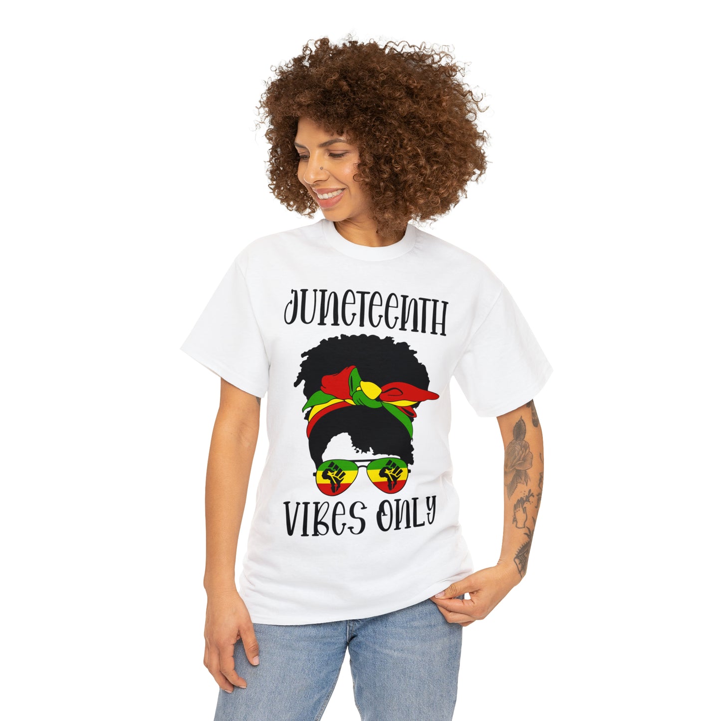 Juneteenth Vibes Unisex Heavy Cotton Tee