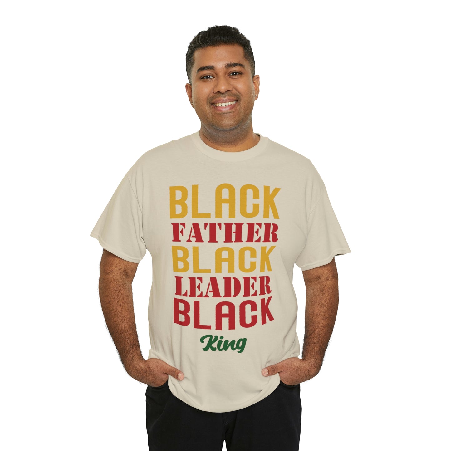 Black Fathers Block Unisex Heavy Cotton Tee