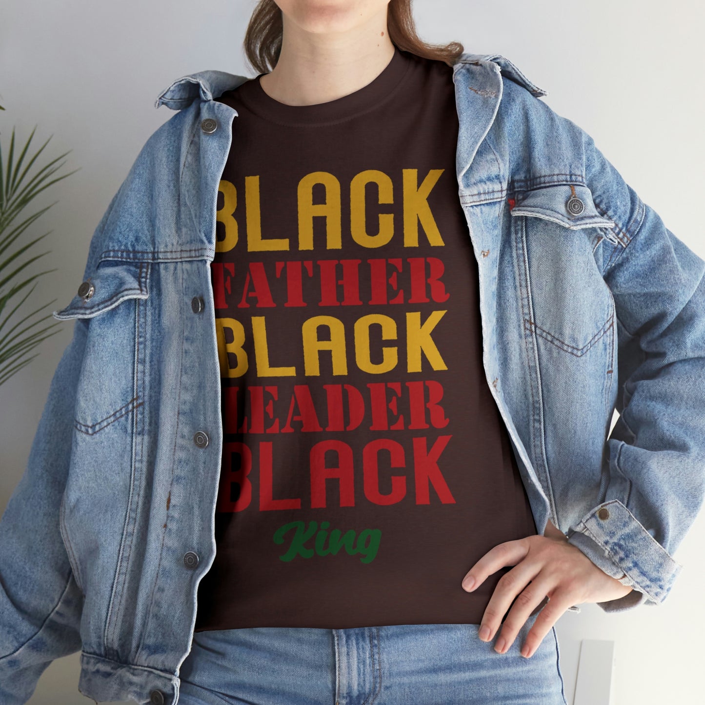 Black Fathers Block Unisex Heavy Cotton Tee