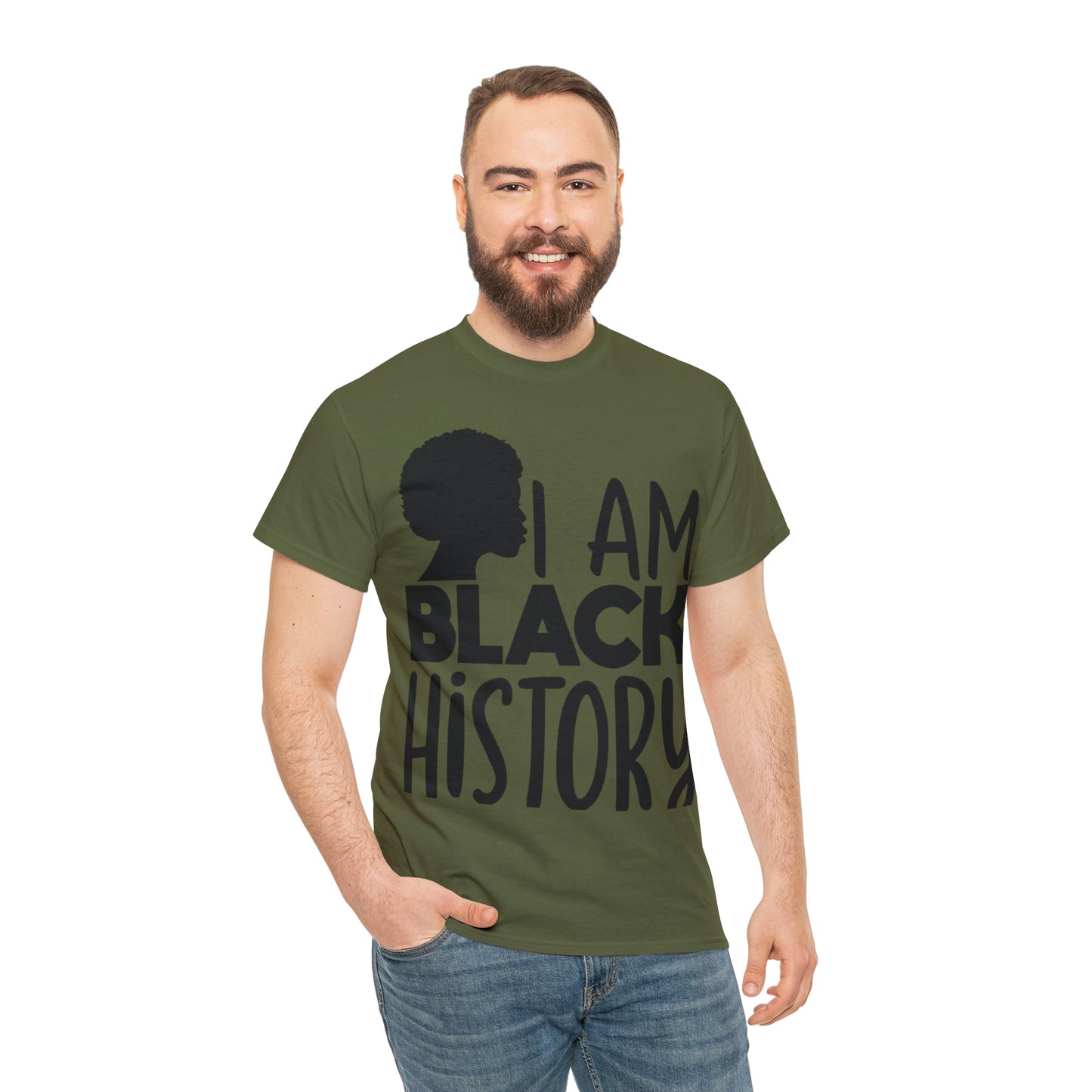 I Am Black History Unisex Heavy Cotton Tee