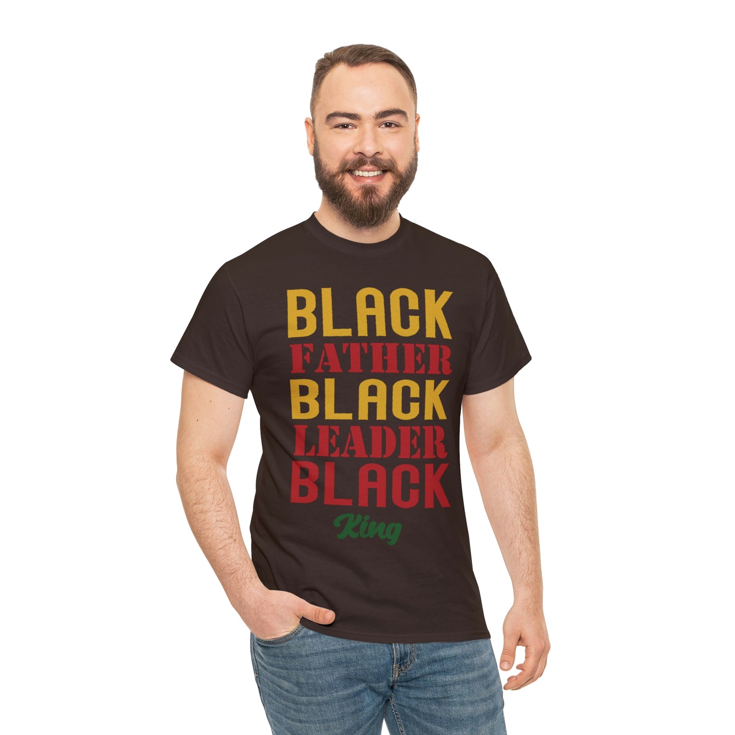 Black Fathers Block Unisex Heavy Cotton Tee