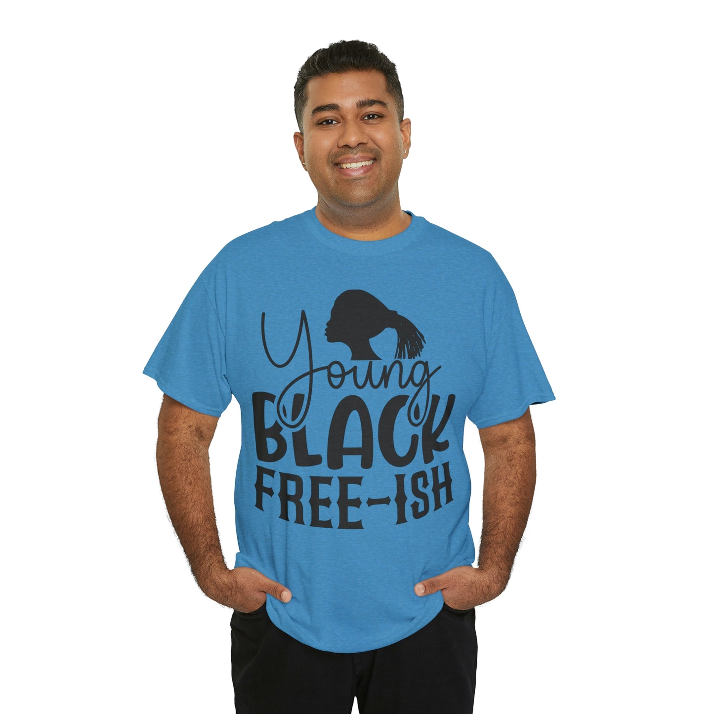 Young Black Unisex Heavy Cotton Tee