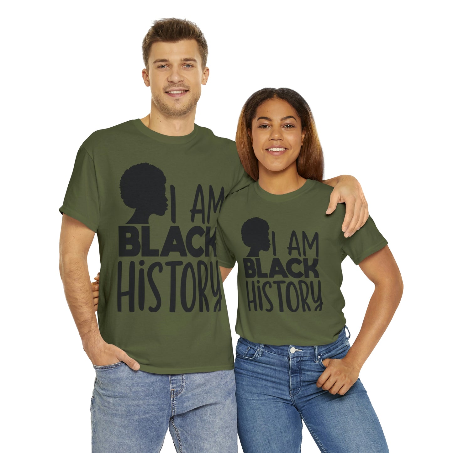 I Am Black History Unisex Heavy Cotton Tee