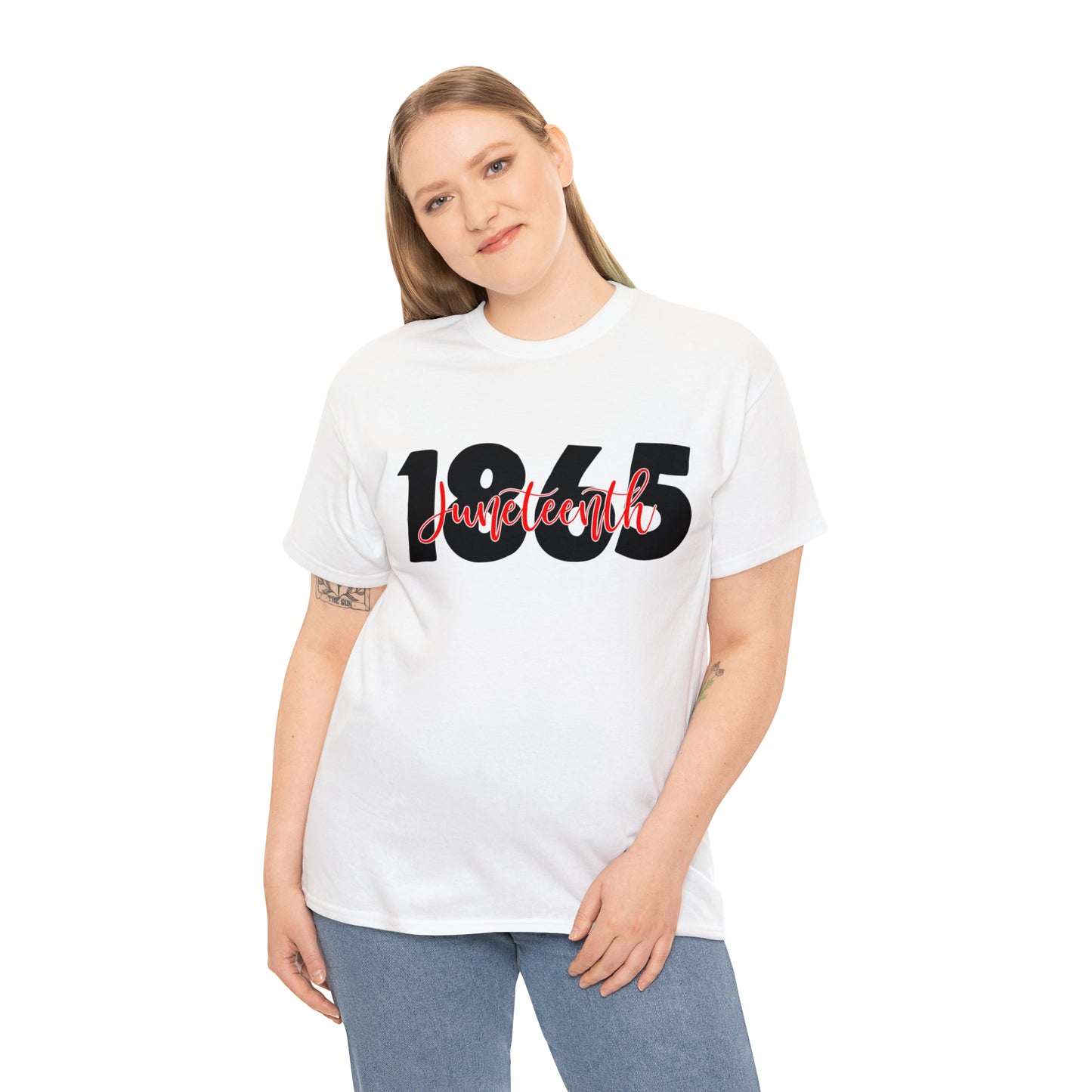 1865 (Vinyl Print-2 Color) Unisex Heavy Cotton Tee