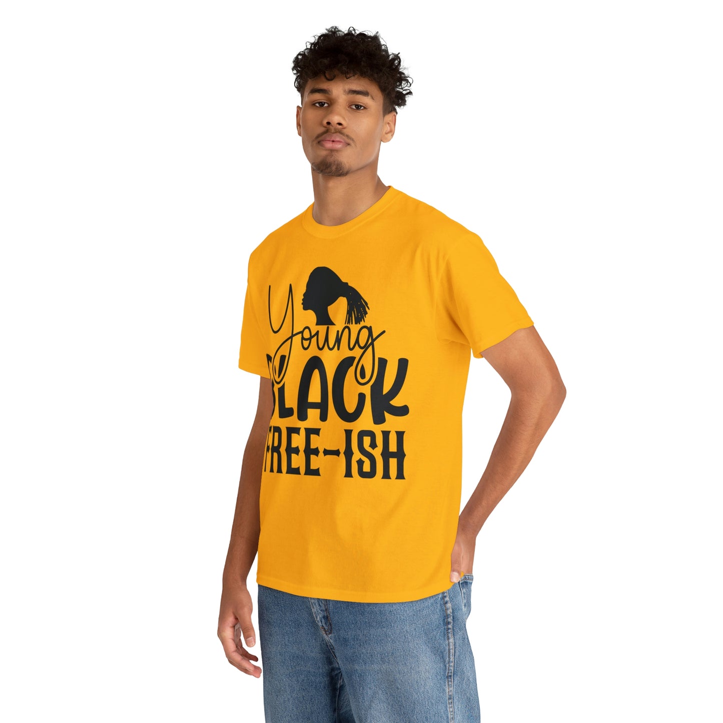 Young Black Unisex Heavy Cotton Tee