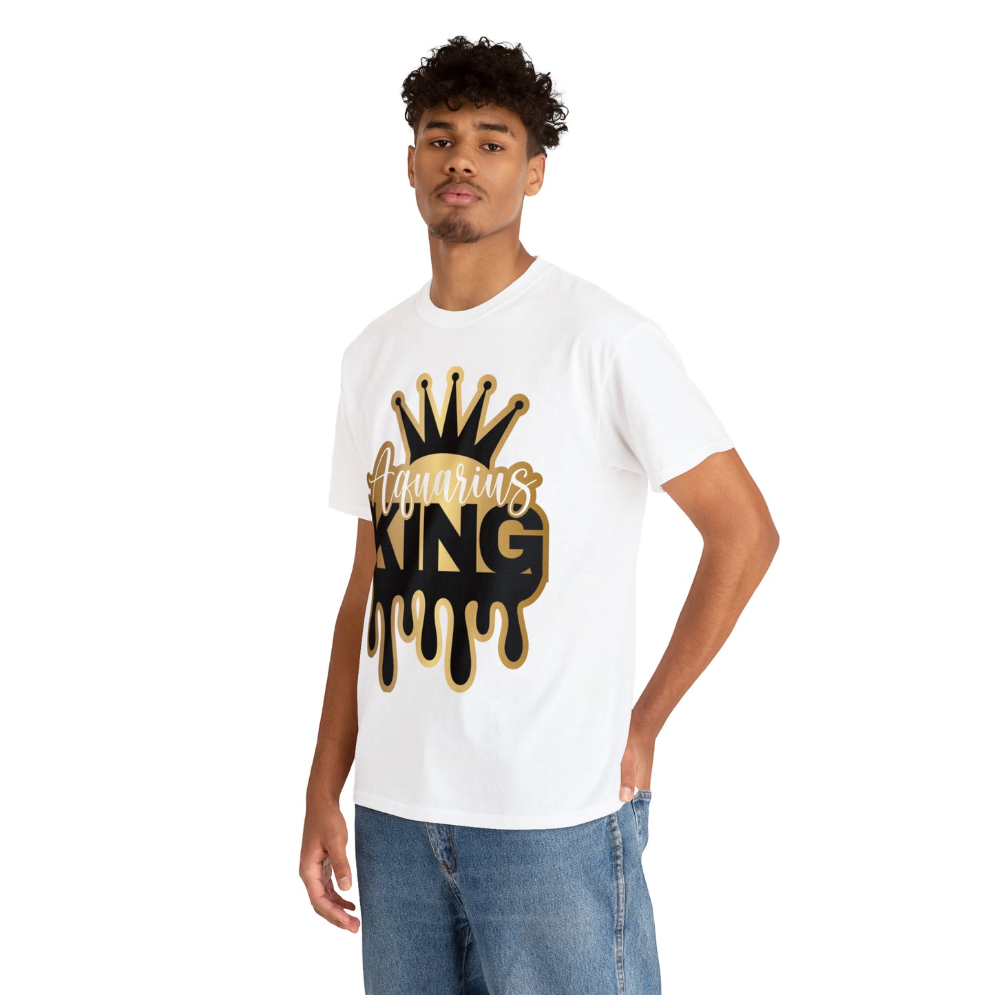 Aquarius DTF Print Unisex Heavy Cotton Tee