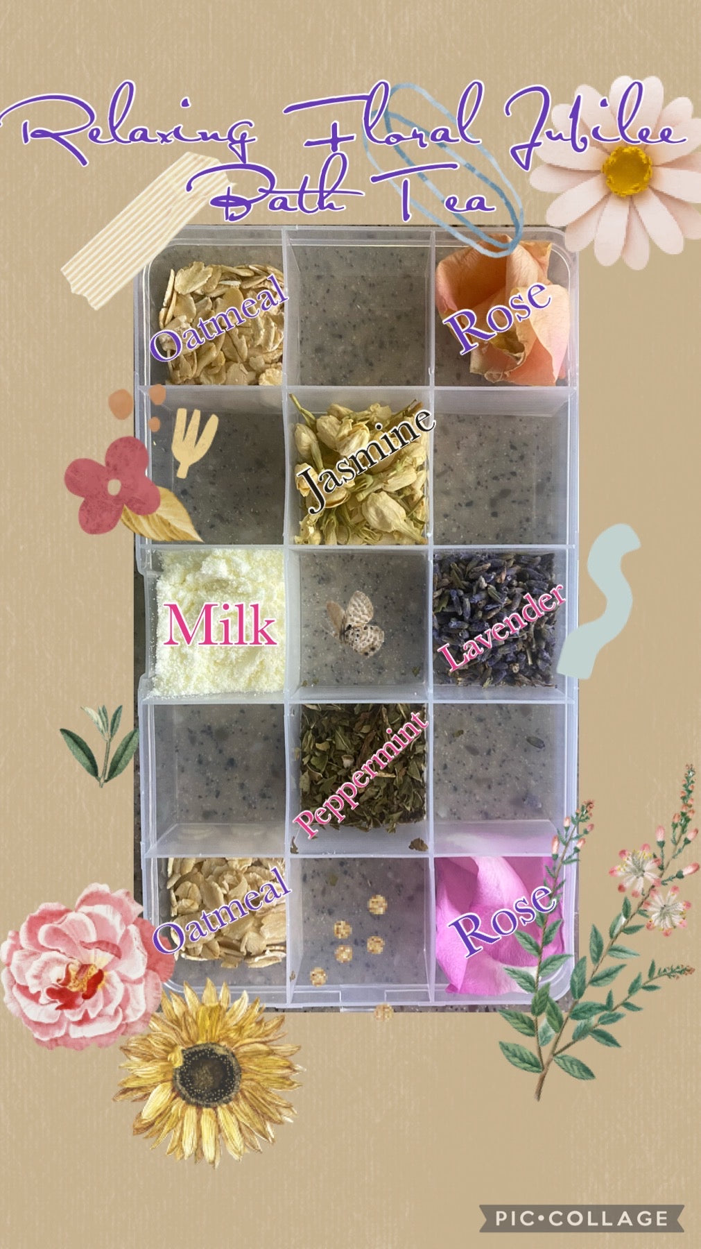 Relaxing Floral Jubilee Bath Tea